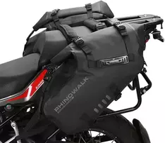 Rhinowalk vandeniui atsparūs 28 l motociklo šoniniai krepšiai iš PVC, modelis MT1428