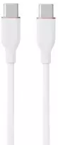 Hismart Silikoninis kabelis USB Type-C - Type-C, 60W (baltas, 2m)