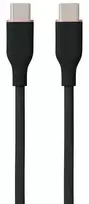 Hismart Silikoninis kabelis USB Type-C - Type-C, 60W (juodas, 2m)
