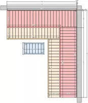 Modulinis pirties gultas OPTIMAL, Drebulės mediena 2400 x 3000