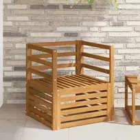 Lauko sofa Kietos akacijos mediena Natūrali