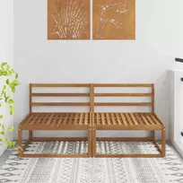 2 Vienetas Lauko Vidurinis Sofa Natūrali 158 x 83 x 73 cm