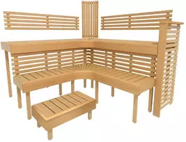 Modulinis pirties gultas PREMIUM, juodalksnio mediena 2000 x 2090 mm