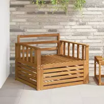 2 Vienetas Lauko sofa Natūrali