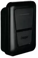 EVCS Hager witty one 11kW 3f RFID Bluetooth įkrovimo stotelė su T2 lizdu