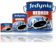 Polifarb Dębica Neokor gruntas metalui, juodas, 1 l