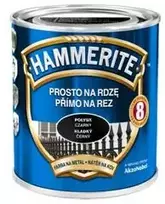Hammerite Tiesiai rūdims atsparūs metalo dažai, lygūs, blizgūs juodi, 0,7 l