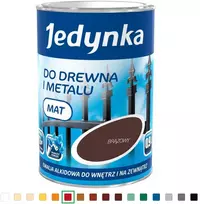 Jedynka Šviesiai raudona alkidinė emalio dažų pakuotė 0,9 l