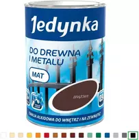 Jedynka Alkidiniai emalio dažai, matiniai juodi, 0,9 l
