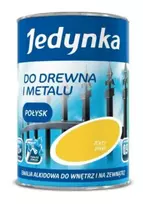 Jedynka Alkidiniai emaliniai dažai medžiui ir metalui, šviesiai raudoni, blizgūs, 0,36 l