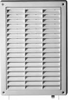 AWENTA baltos ventiliacijos grotelės su sklende ir tinkleliu 128 x 197 mm (T59)