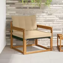 Lauko sofos komplektas Kietasis akacijos medis ir Textilene