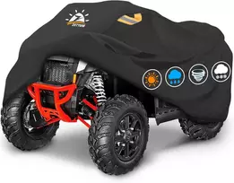 Zettum ATV lauko apsauginis uždangalas 241x121x121 cm, 600D Oxford, juodas, ATVC-95-BLK-EU