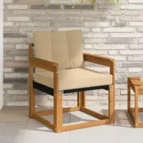 Lauko sofa Kietos akacijos mediena Natūrali