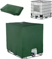 SOBEAU IBC talpos uždangalas, 1000 l, UV apsauga, žalias, 120 × 100 × 116 cm, poliesteris