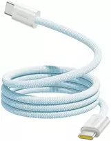 Baseus USB-C Dynamic 4 Pro 100W 1m kabelis su savaime susirenkančiu dangteliu – mėlynas