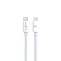 Telforceone Maxlife MXUC-12 cable USB-C - Lightning 2,0 m 27W baltas