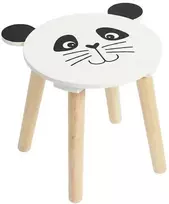 Home Styling Collection Medinė vaikiška taburetė SAFARI su gyvūnų motyvu, 28 cm