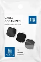 BlueStar Blue Star PJ-OCZ7 magnetic cable organizer - juodas (3 pcs.)