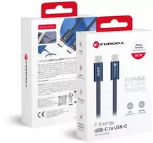 USB C į USB C laidas Forcell F-Energy QC4.0 PD 3A 60W Cafule Color 1,2 m ACYH23 tamsi mėlynas