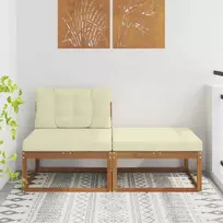 Sekcija sofa vienetai su pagalve 2 Vienetas Natūrali