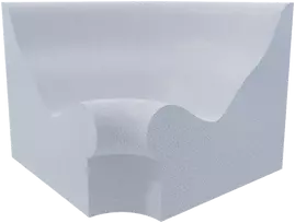 Garinės pirties gultas V-1, kampinis gultas
