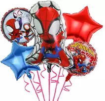 Folinių Balionų Rinkinys Žmogus Voras 5 vnt Spider Man ( AYD230510-11 )