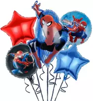 Folinių Balionų Rinkinys Žmogus Voras 5 vnt Spider Man ( AYD230510-4 )