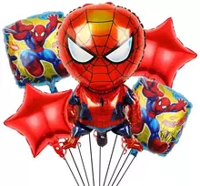 Folinių Balionų Rinkinys Žmogus Voras 5 vnt Spider Man ( AYD230510-14 )