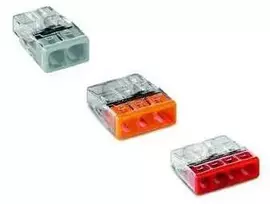 Laidinė jungtis Wago, 0,5–2,5 mm2, 24 A, įvairiaspalvė, 10 vnt.