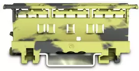 Jungtis „Wago Mounting Carrier Set 2x5“, geltonos spalvos.