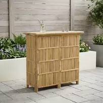 Lauko baro stalas Natūrali 115 x 55 x 105 cm Bambukas