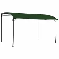 Pavėsinė 4 x 3 x 2,55 m Žalia Audinys ir aliuminis 180 gsm