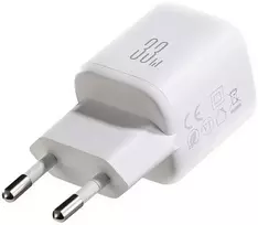 Joyroom JR-TG7 33W USB-A + USB-C Wall Charger with 60W USB-C to USB-C 1m Cable - Baltas