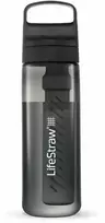 Gertuvė LifeStraw vandens butelis su filtru, 650 ml, pašalina bakterijas, mikroplastikus, Nordic Noir, LGV422GYWW