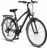 Licorne Bike trekingo dviratis, 28 colių, plieno rėmas, 21 pavaros, priekinė amortizacija, M 01 LCR 28330 44 001