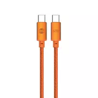 C2G Telforceone Forever Saffron cable USB-C - USB-C 1,0 m 60W oranžinis