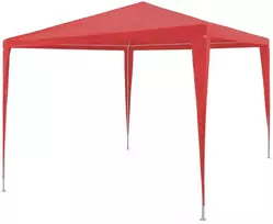 Šventės palapinė Raudona 300 x 300 x 255 cm PE ir plienas