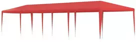Šventės palapinė Raudona 1200 x 300 x 255 cm PE ir plienas