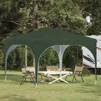 Pop-up šventinis palapinė 290 x 290 x 245 cm Žalia