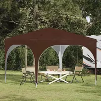 Pop-up šventinis palapinė 290 x 290 x 245 cm Ruda