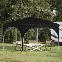 Pop-up šventinis palapinė 290 x 290 x 245 cm Juoda