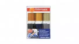 Gutermann profesionalus siuvimo siūlų rinkinys džinsui 731144/1