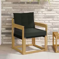 Lauko sofa Kietasis akacijos medis ir Textilene Balta