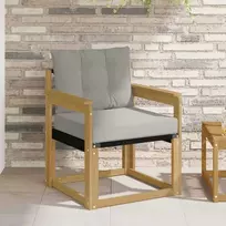 Lauko sofa Kietasis akacijos medis ir Textilene Balta
