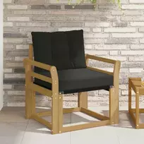 Lauko sofa Kietasis akacijos medis ir Textilene Balta