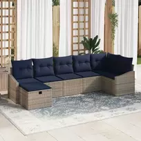 Sofos komplektas su pagalve 4 pcs poliratanas