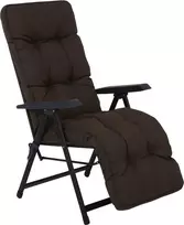 Lena Plus Juodas Edition H047-04PB PATIO sodo fotelis su atrama kojoms
