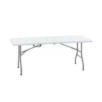 Sulankstomas lauko stalas HATIS, 180 x 70 x 74 cm, baltas