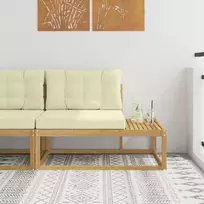 Lauko galinė sofa su pagalve Balta 115 x 83 x 73 cm Poliesteris
